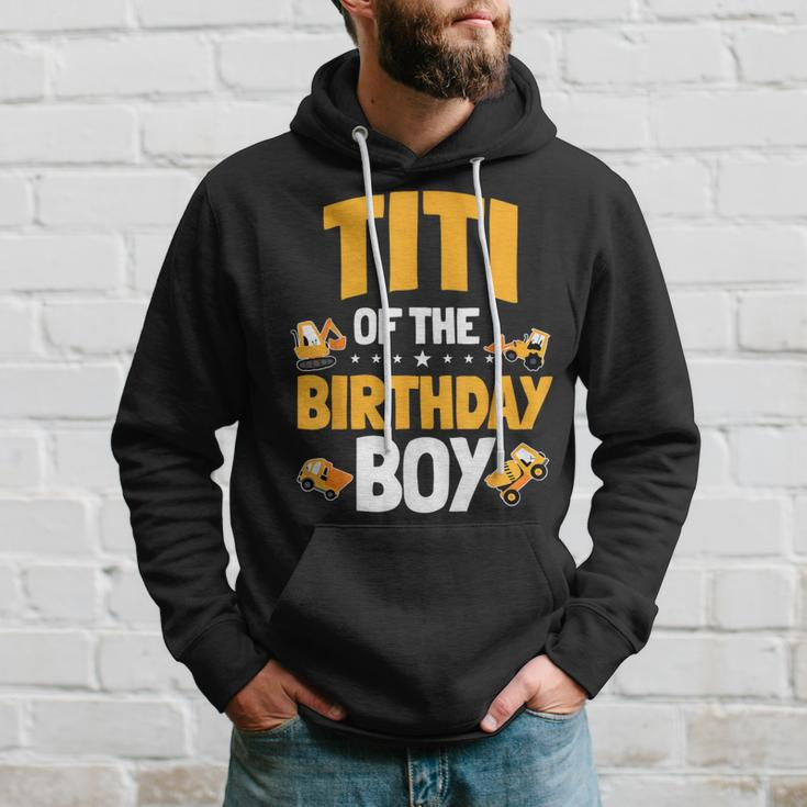 Titi Of The Birthday Boy Construction Worker Bday Party Hoodie Gifts for Him