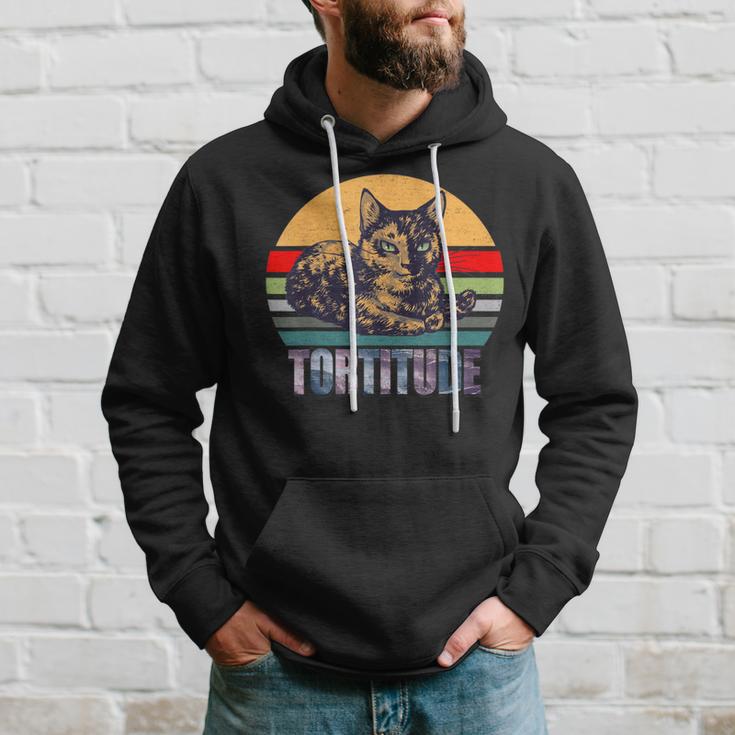 Tortitude Vintage Cat Are Feisty Tortoiseshell Kitty Hoodie Gifts for Him