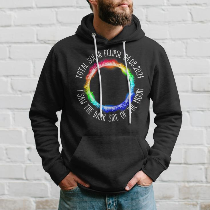 Total Solar Eclipse 04 08 2024 I Saw The Dark Sided The Moon Hoodie Gifts for Him