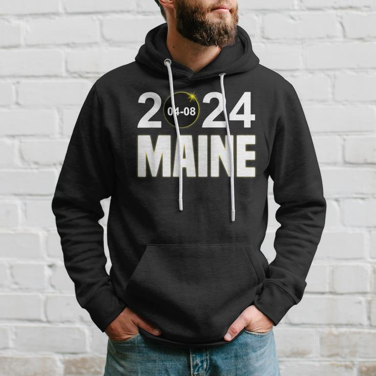 Total Solar Eclipse 04082024 Maine Solar Eclipse Hoodie Gifts for Him