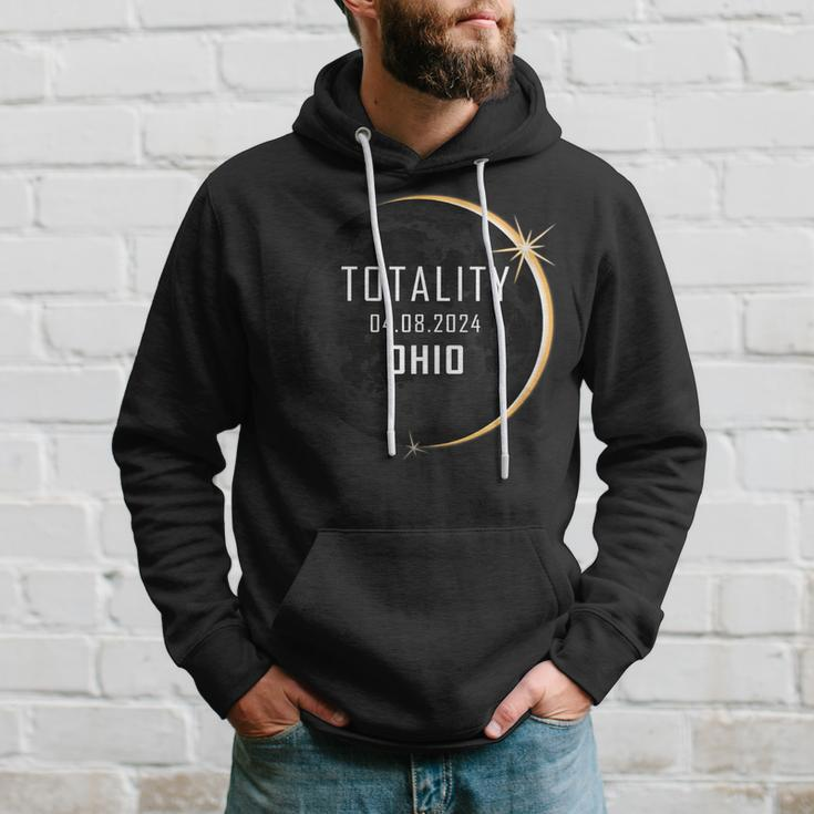 Total Solar Eclipse 2024 Ohio America Spring Totality Hoodie Gifts for Him