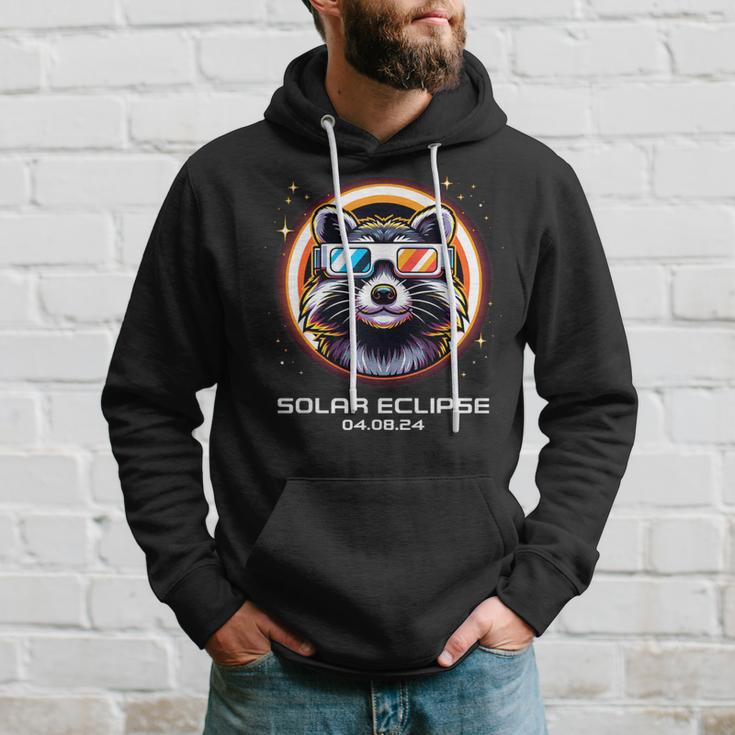 Total Solar Eclipse 2024 Raccoon Totality Cute Matching Hoodie Gifts for Him