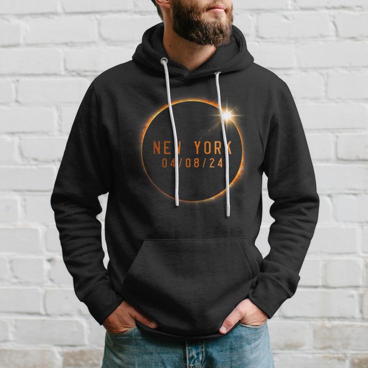 Total Solar Eclipse 2024 Totality New York Hoodie Gifts for Him