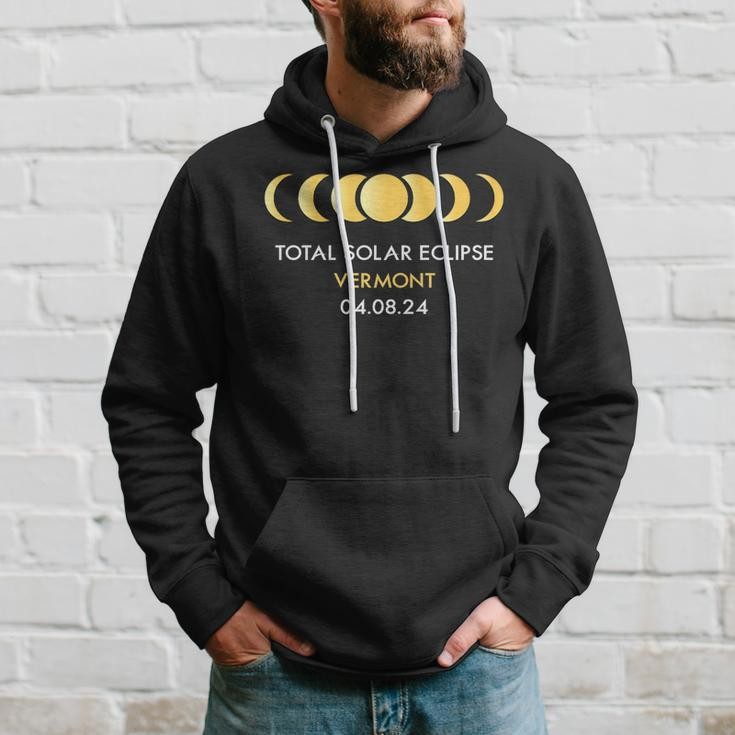 Total Solar Eclipse 2024 Vermont America Totality 040824 Hoodie Gifts for Him