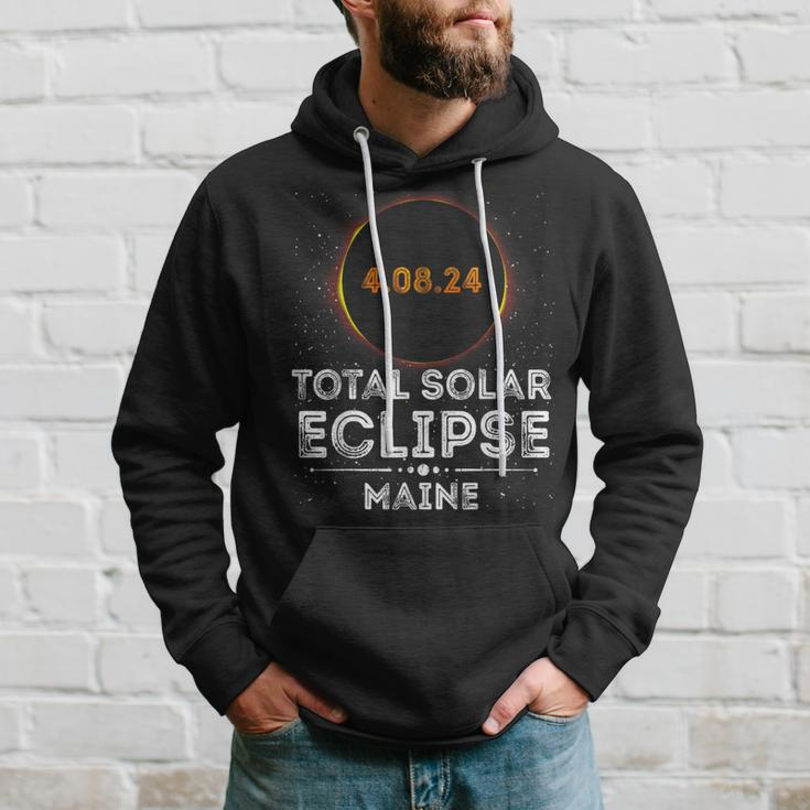 Total Solar Eclipse April 8 2024 Maine Astronomy Totality Hoodie Gifts for Him