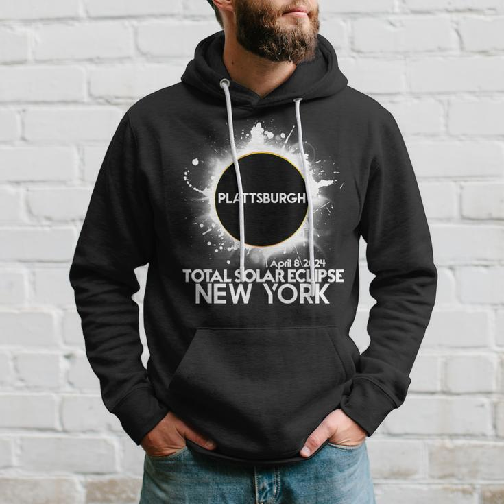 Total Solar Eclipse Plattsburgh New York 2024 Totality Hoodie Gifts for Him