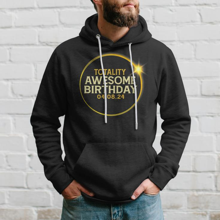 Total Solar Eclipse Totality Awesome Birthday April 8 2024 Hoodie Gifts for Him
