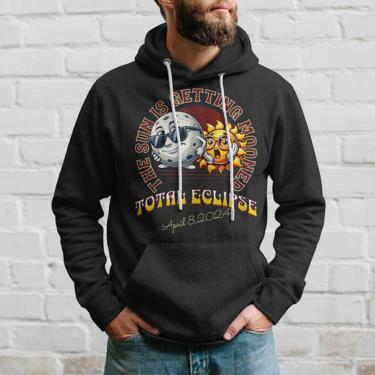 Total Solareclipse Chase 2024 Sun Is Getting Mooned Hoodie Gifts for Him