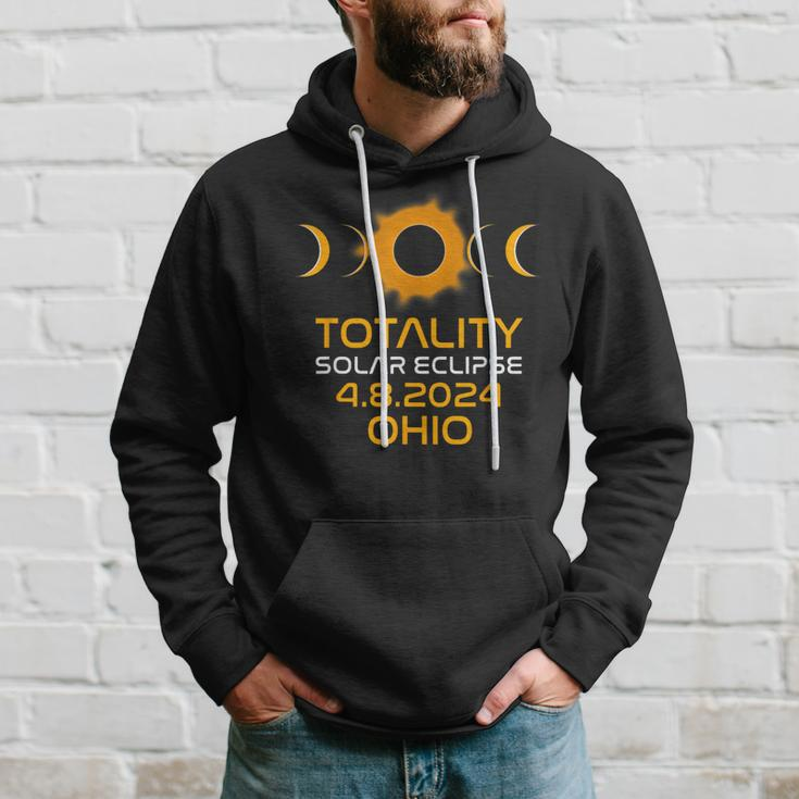 Totality Eclipse Path Of Totality Ohio America 2024 Eclipse Hoodie Gifts for Him