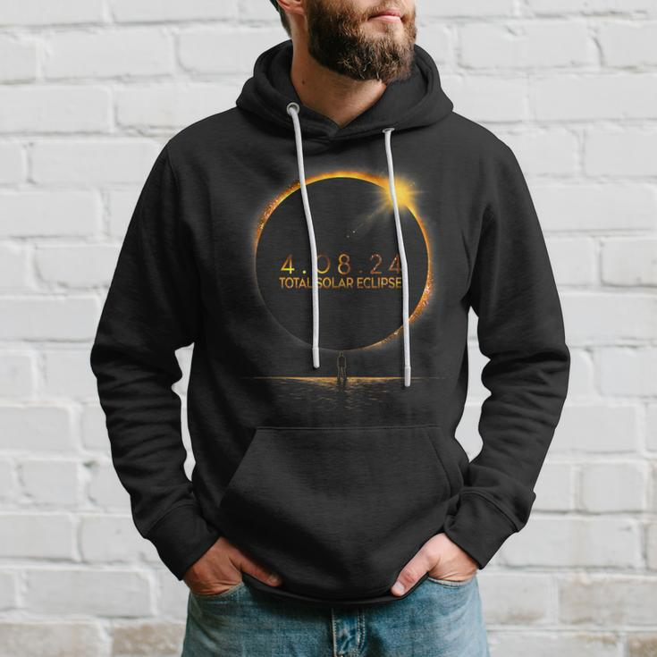Totality Total Solar Eclipse 2024 Usa Spring April 8 2024 Hoodie Gifts for Him