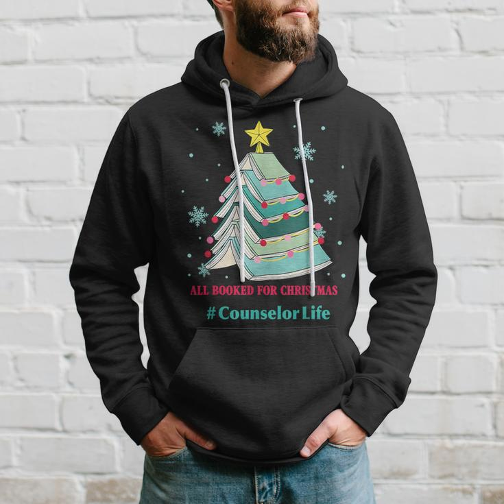 Tree All Booked For Christmas Counselor Life Hoodie Gifts for Him