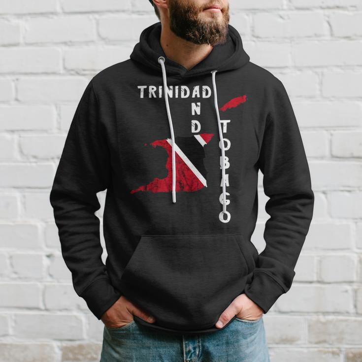 Trinidad And Tobago Map Pride Trinidadian Roots Flag Hoodie Gifts for Him