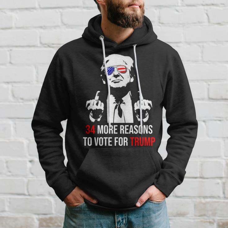 Trump Convicted Felon 34 More Reasons To Vote For Trump Hoodie Gifts for Him