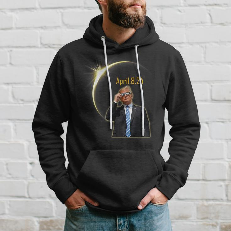 Trump Solar Eclipse 2024 Total Solar Eclipse 40824 Hoodie Gifts for Him
