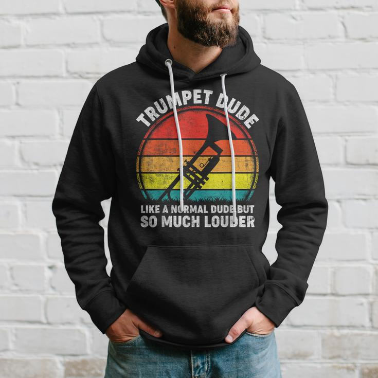 Trumpeter Marching School Band Vintage Jazz Trumpet Hoodie Gifts for Him