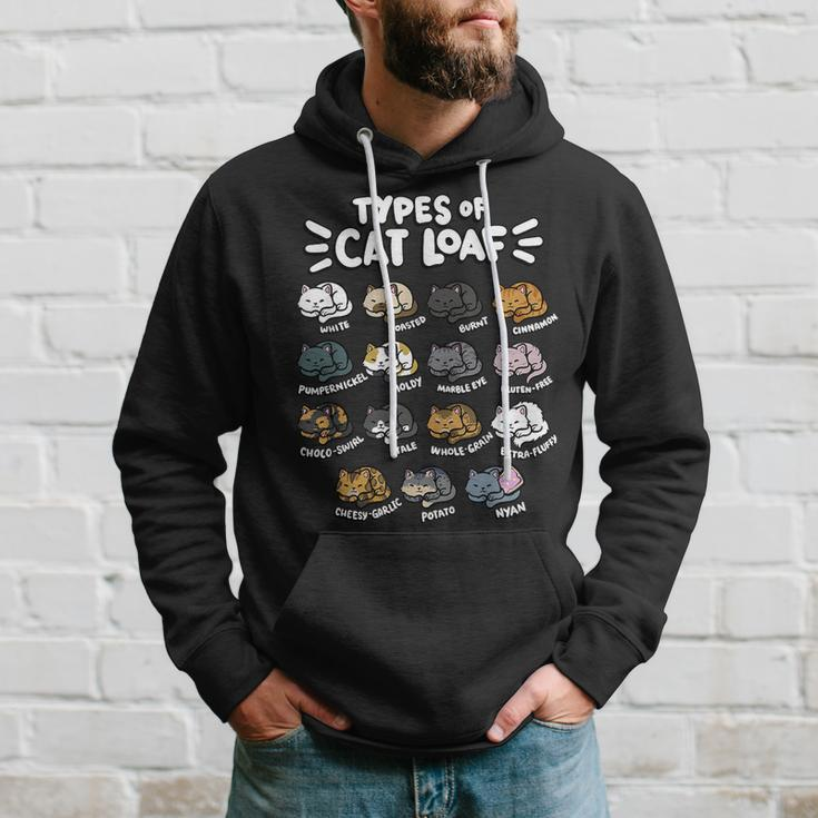 Types Of Cat Loaf Kitten Bread Lover Foodie Cute Pet Cat Hoodie Gifts for Him