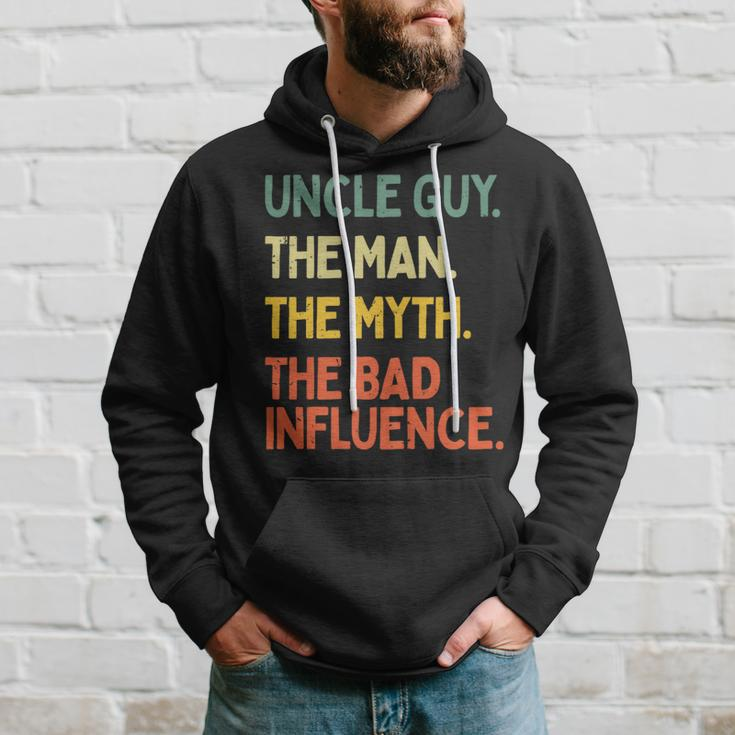 Uncle Guy Quote The Man The Myth The Bad Influence Hoodie Gifts for Him