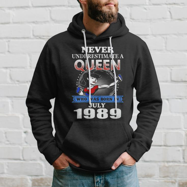 Never Underestimate A Queen Born In July 1989 Hoodie Gifts for Him