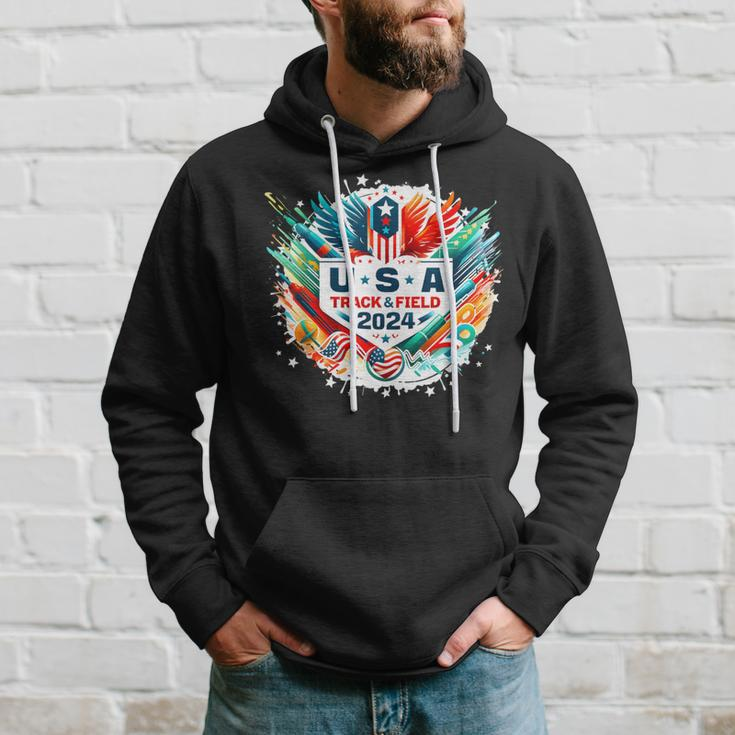 Usa 2024 Go United States Running American Sport 2024 Usa Hoodie Gifts for Him