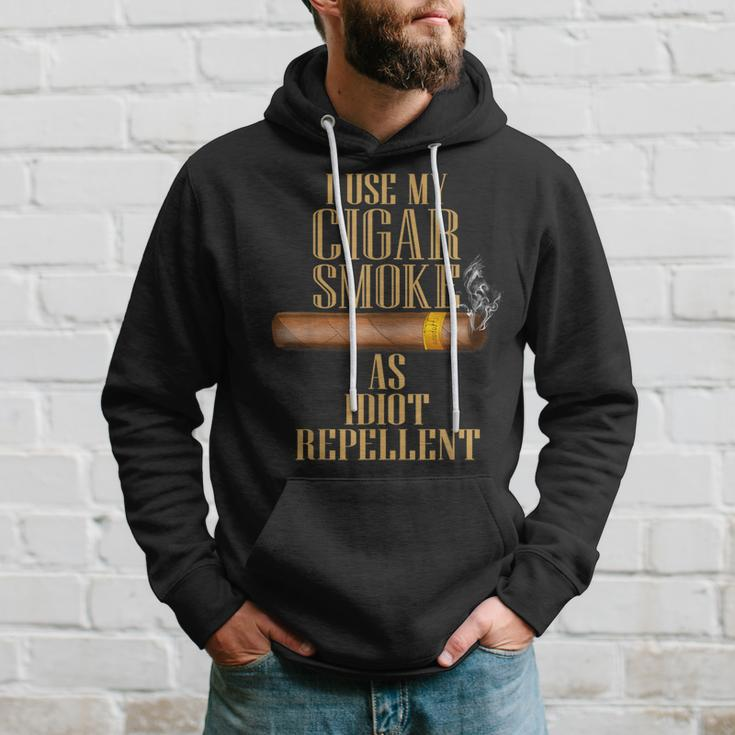 I Use My Cigar Smoke As Idiot Repellent Father's Day Hoodie Gifts for Him
