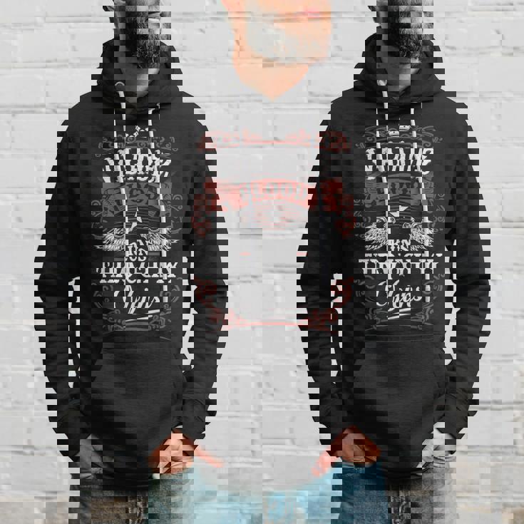Valadez Blood Runs Through My Veins Vintage Family Name Hoodie Gifts for Him