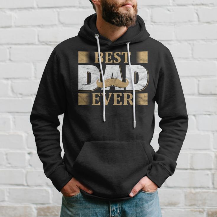 Vatertagaterintage Mustache Best Dad Ever Papa Kapuzenpullover Geschenke für Ihn