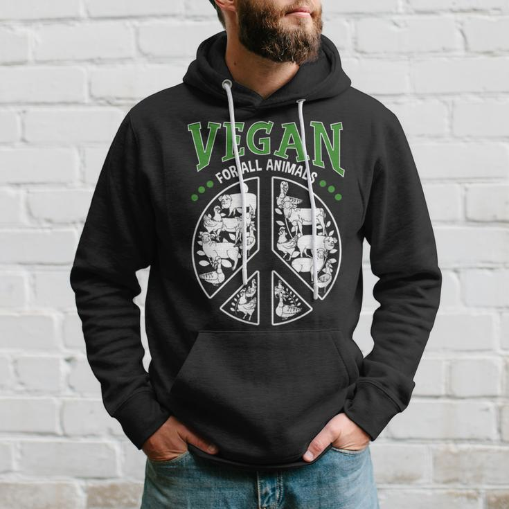 Vegan For All Animals And Peace Love Equality And Hope Hoodie Gifts for Him