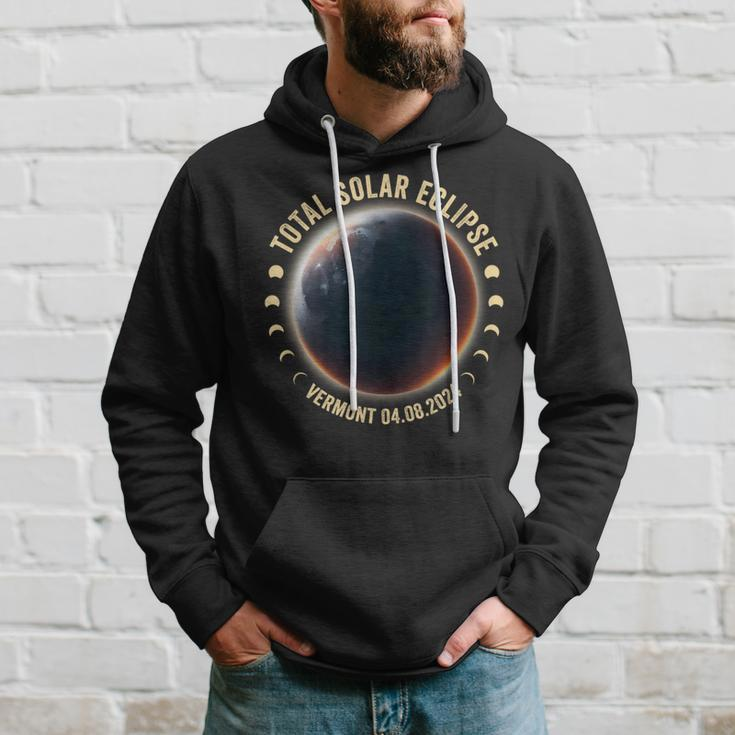 Vermont Total Solar Eclipse April 8 2024 Astronomy Fans Hoodie Gifts for Him