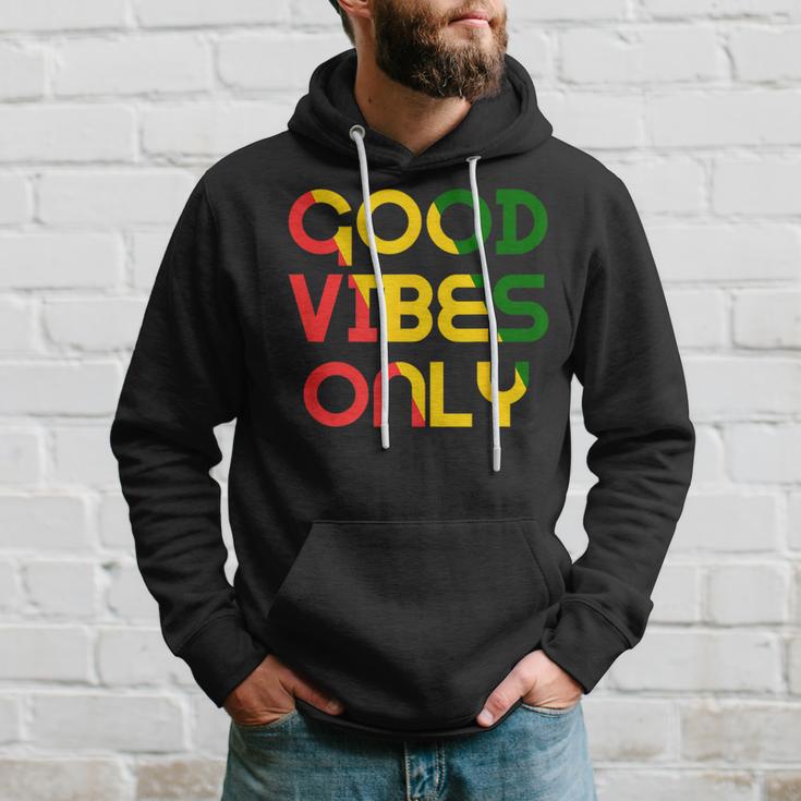 Vibes Good Only Rasta Reggae Roots Clothing Jamaica Flag Hoodie Gifts for Him