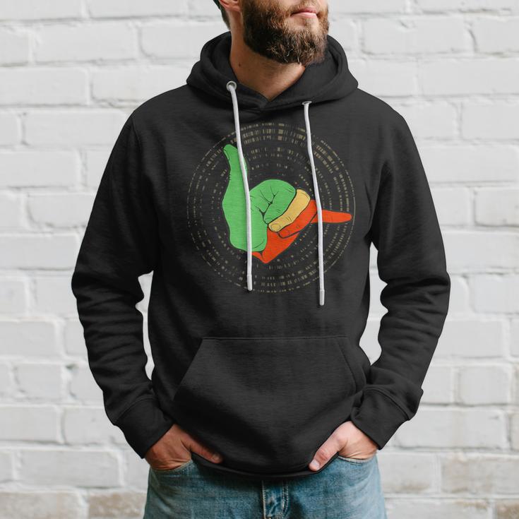 Vibrations Rasta Reggae Shaka Hawaiian Hoodie Gifts for Him