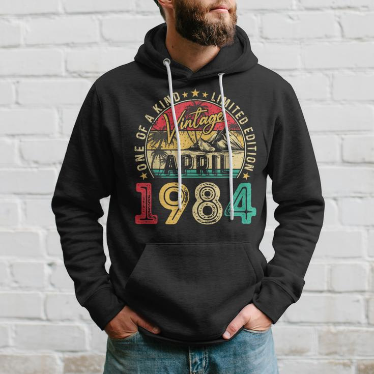 Vintage 40Th Birthday April 1984 40 Year Old Women Hoodie Gifts for Him
