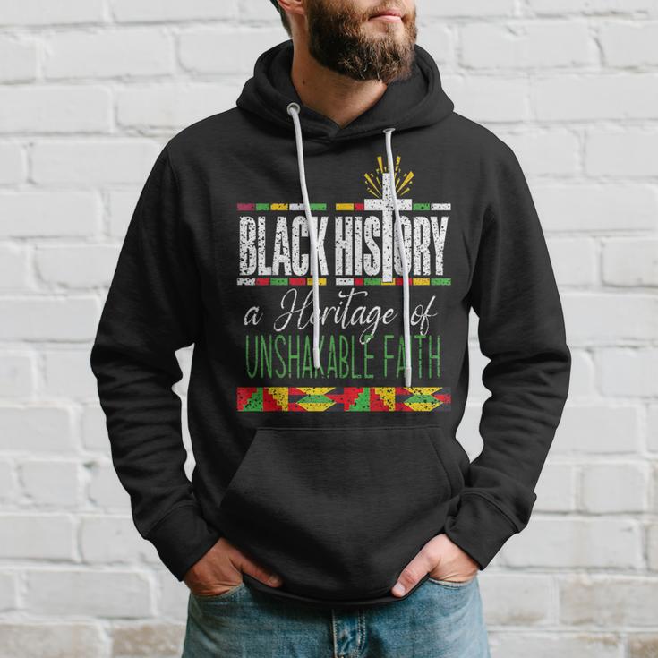 Vintage Black History A Heritage Of Unshakable Faith Bhm Hoodie Gifts for Him