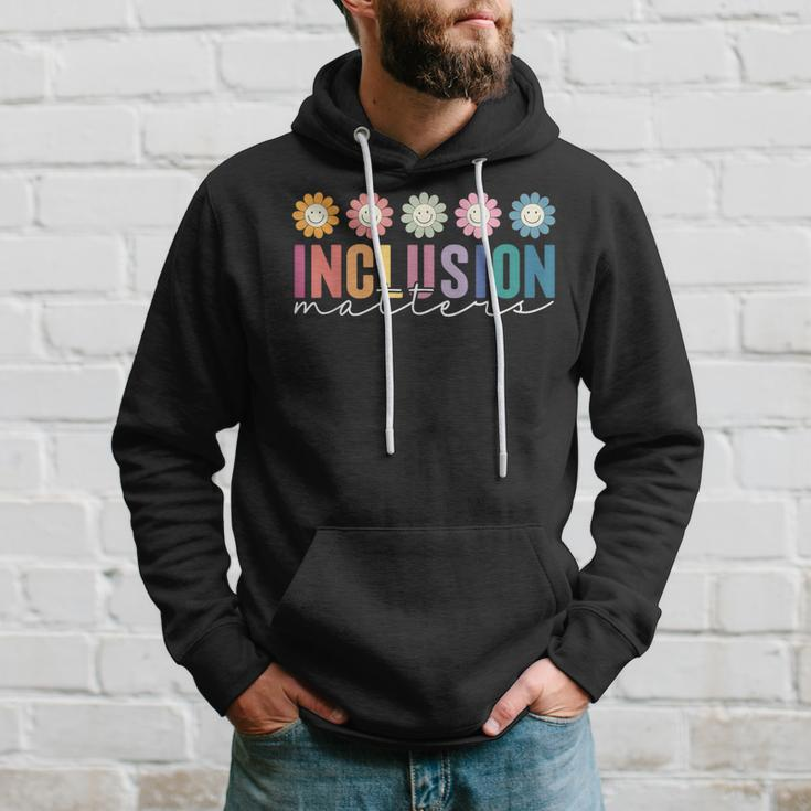 Vintage Inclusion Matters Special Education Neurodiversity Hoodie Gifts for Him