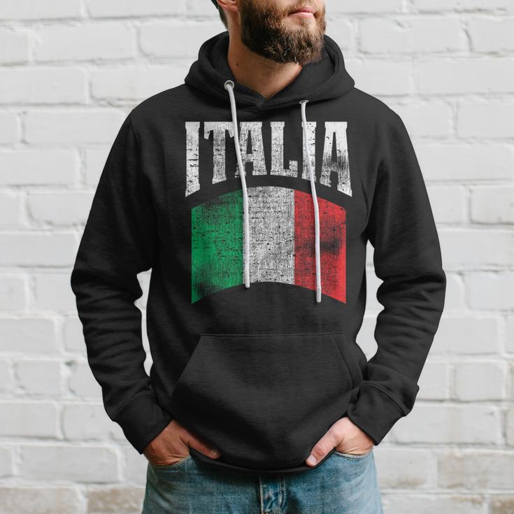 Vintage Italia Flag Italy Flag Proud Italian Pride er Hoodie Gifts for Him