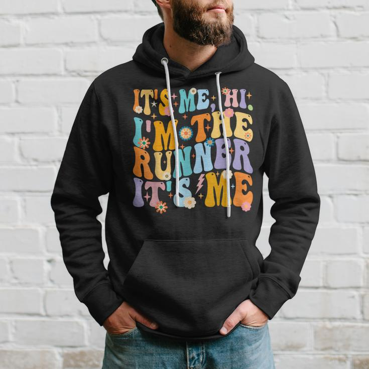 Vintage It's Me Hi I'm The Runner It's Me Hoodie Gifts for Him