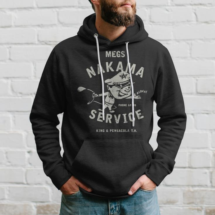 Vintage Megs Nakama Gas Station Reversed Clay Attendant Hoodie Gifts for Him