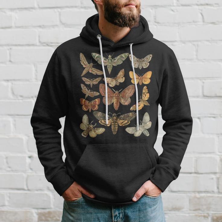 Vintage Moth Cottagecore Aesthetic Goblincore Dark Academia Hoodie Gifts for Him