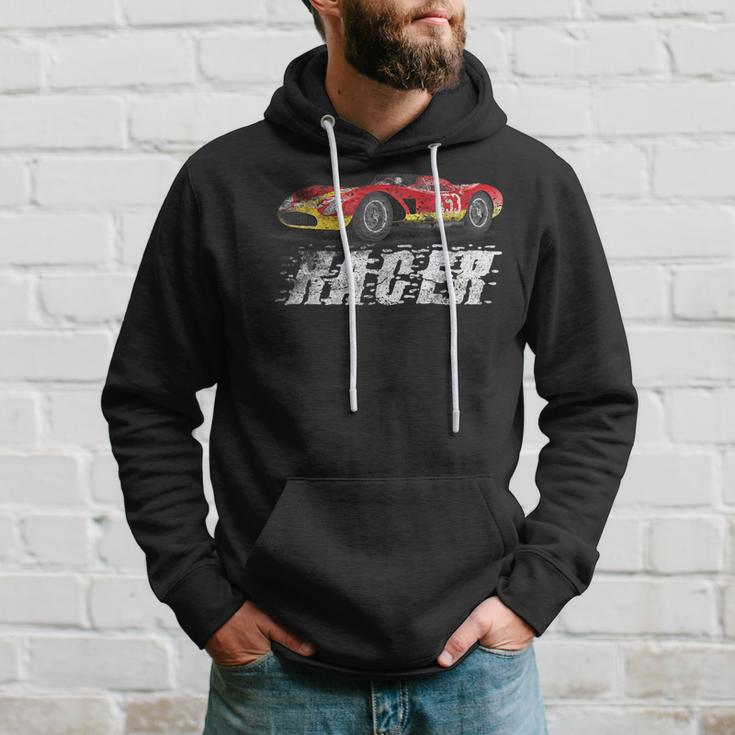Vintage Racer Speed King Racing Car Silhouette Hoodie Gifts for Him