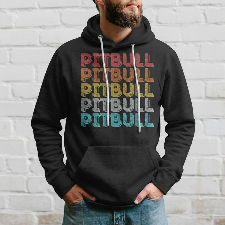 Vintage Retro Pitbull Hoodie Gifts for Him