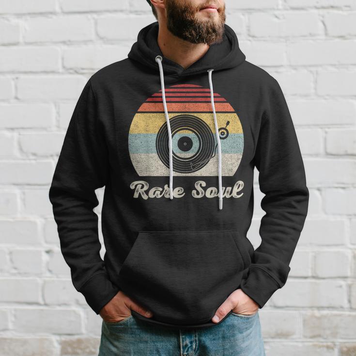 Vintage Retro Rare Soul Dj Turntable Music Old School Hoodie Gifts for Him