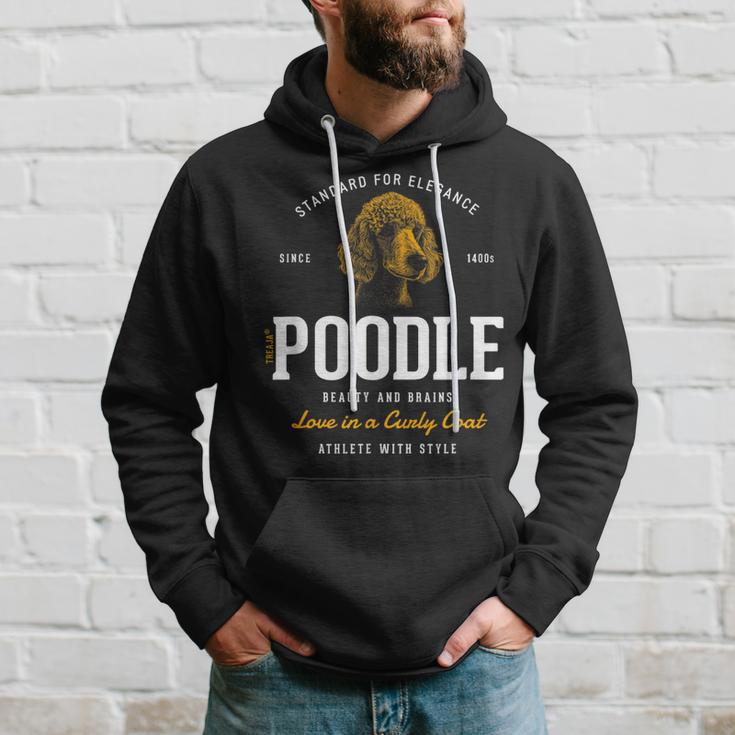 Vintage Style Retro Poodle Hoodie Geschenke für Ihn