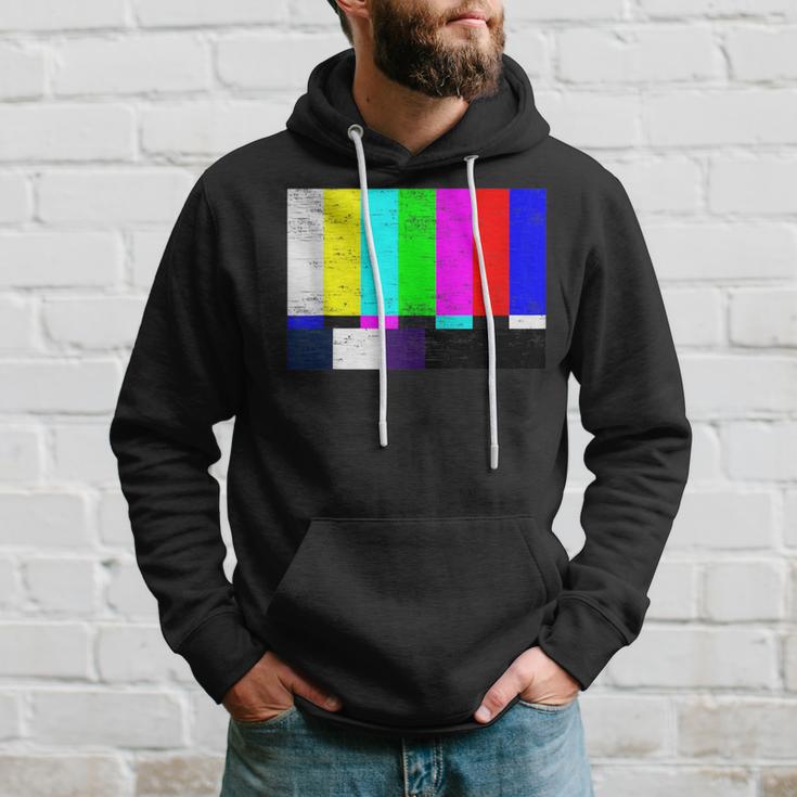 Vintage Tv Test Pattern Color Bars Graphic Presents Hoodie Gifts for Him