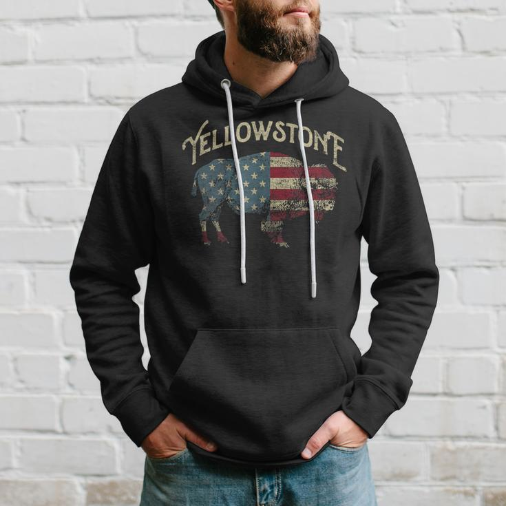 Vintage Yellowstone National Park Retro Hoodie Gifts for Him
