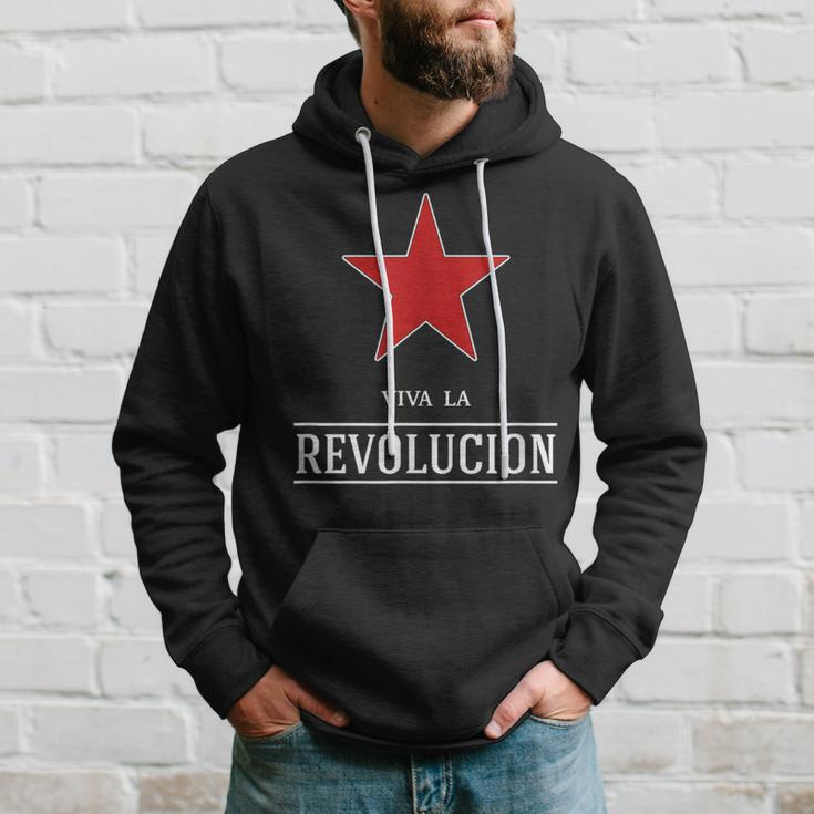 Viva La Revolucion Red Star Es Lebe Die Revolution Hoodie Geschenke für Ihn