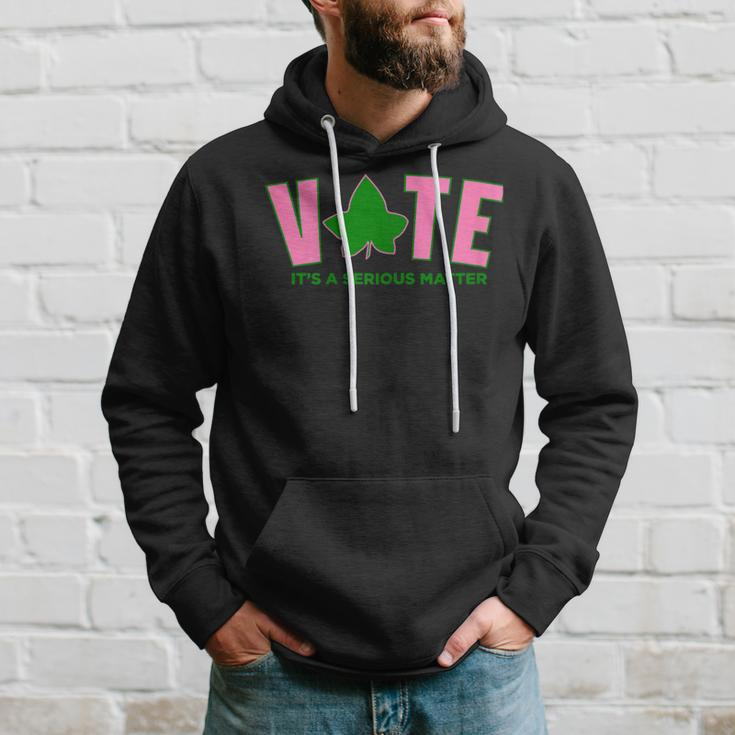 Vote Its A Serious Matter Pink And Green Hoodie Gifts for Him