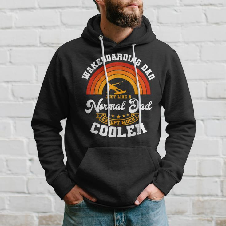 Wakeboarding Dad Retro Sunset Wakeboarder Water Sport Hoodie Gifts for Him