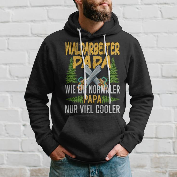 Waldarbeiter Papa Wie Ein Normaler Papa Nuriel Cooler Kapuzenpullover Geschenke für Ihn