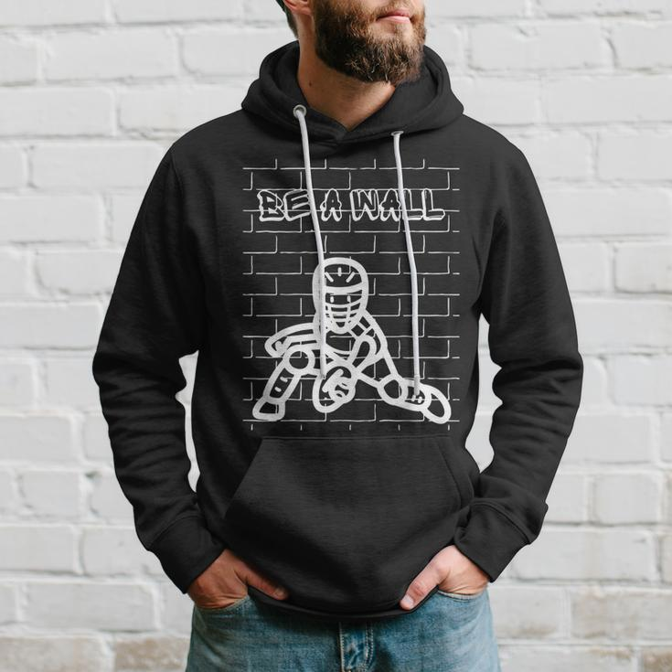 Be A Wall Softball Catcher Baseball Catcher Hoodie Gifts for Him
