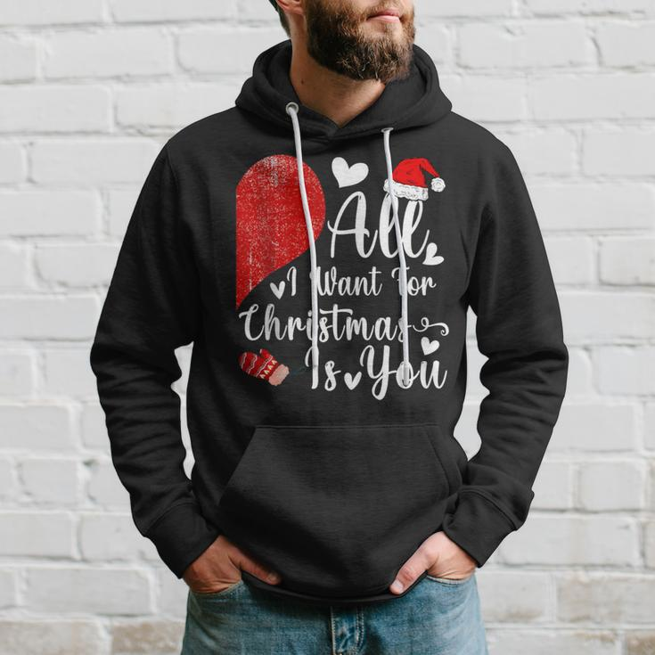 All I Want For Christmas Is You Couples Christmas Hoodie Gifts for Him