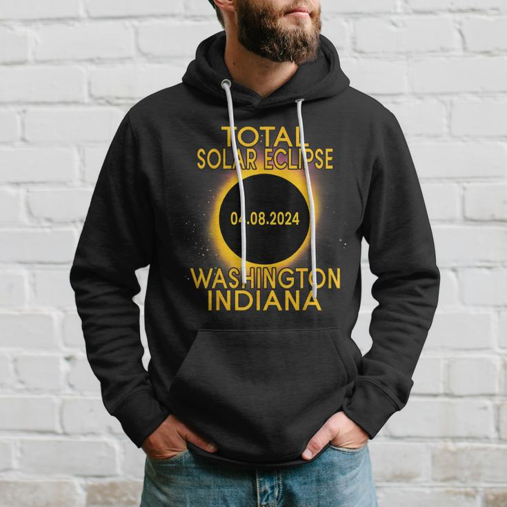 Washington Indiana Total Solar Eclipse 2024 Hoodie Gifts for Him